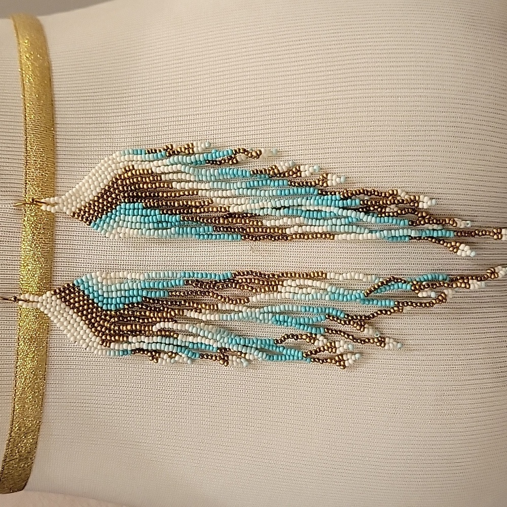 Seed bead earrings